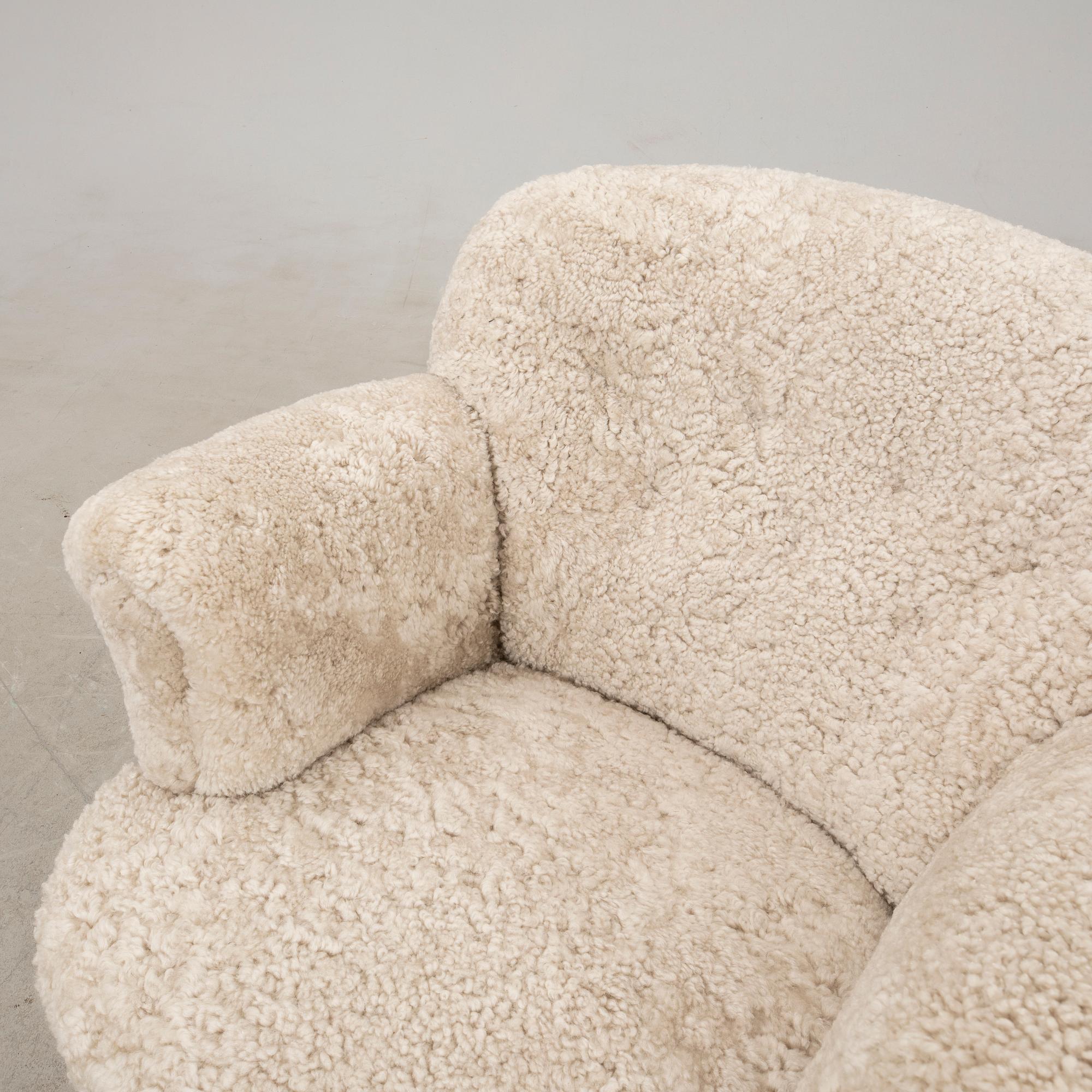 Armchairs a pair Swedish Modern 1940s.