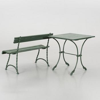 TRÄDGÅRDSMÖBLER, 2 delar, 1900-tal,