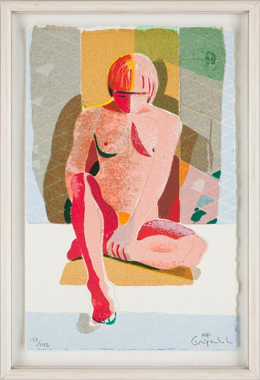 ULF GRIPENHOLM, färglitografi, sign o numr 155/295.