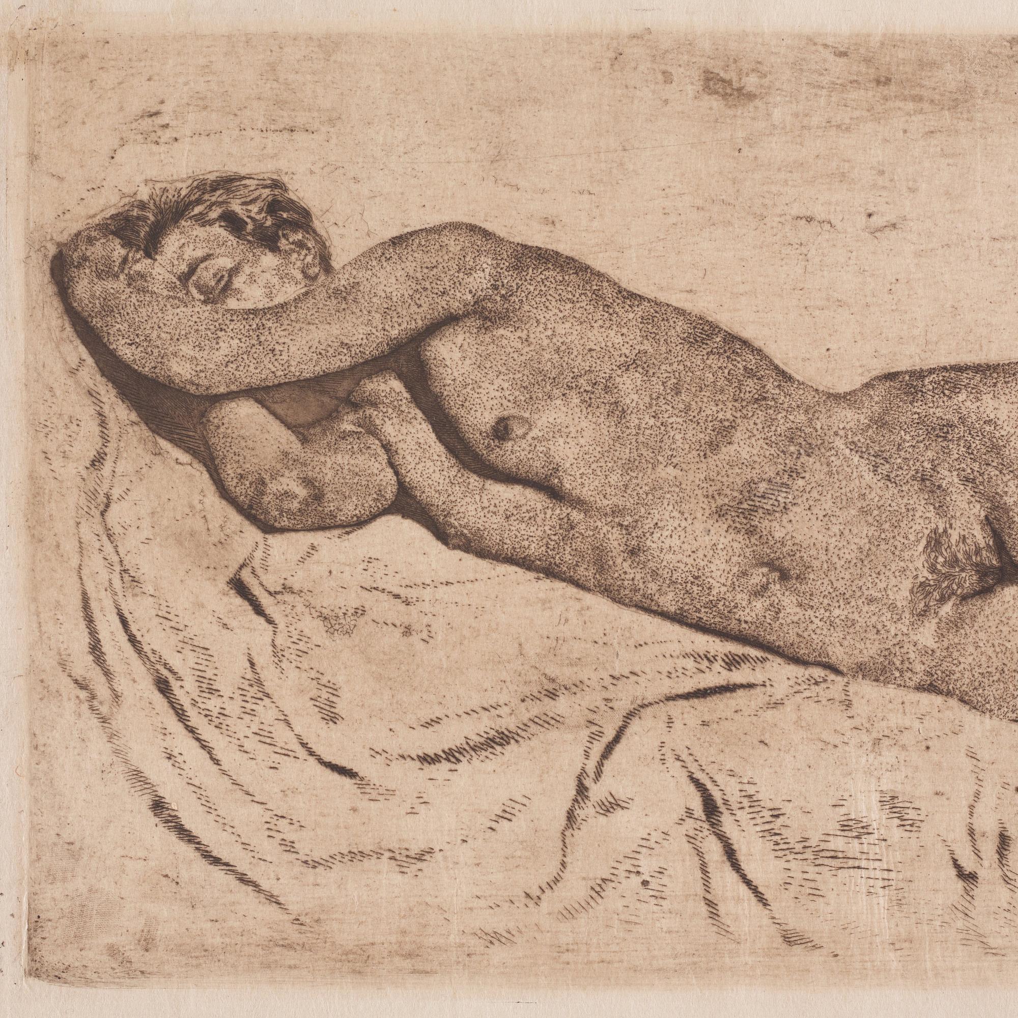 Lotte Laserstein, "Schlafender weiblicher Akt".