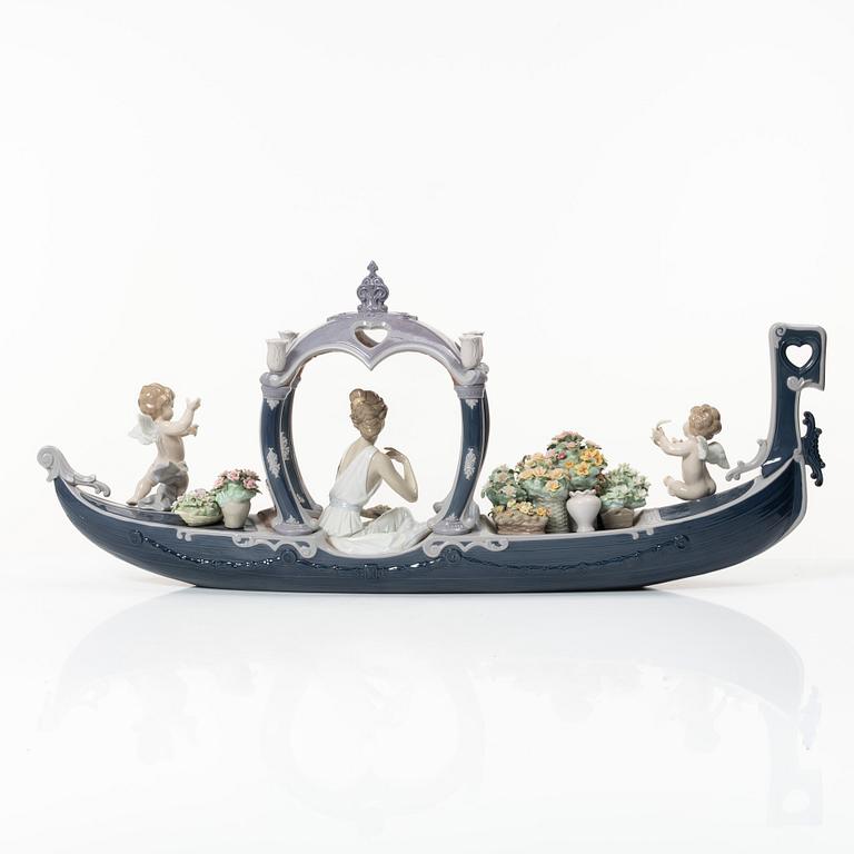 Juan Ignacio Aliena, figurin, "Gondola of Love", Lladró, Spanien.