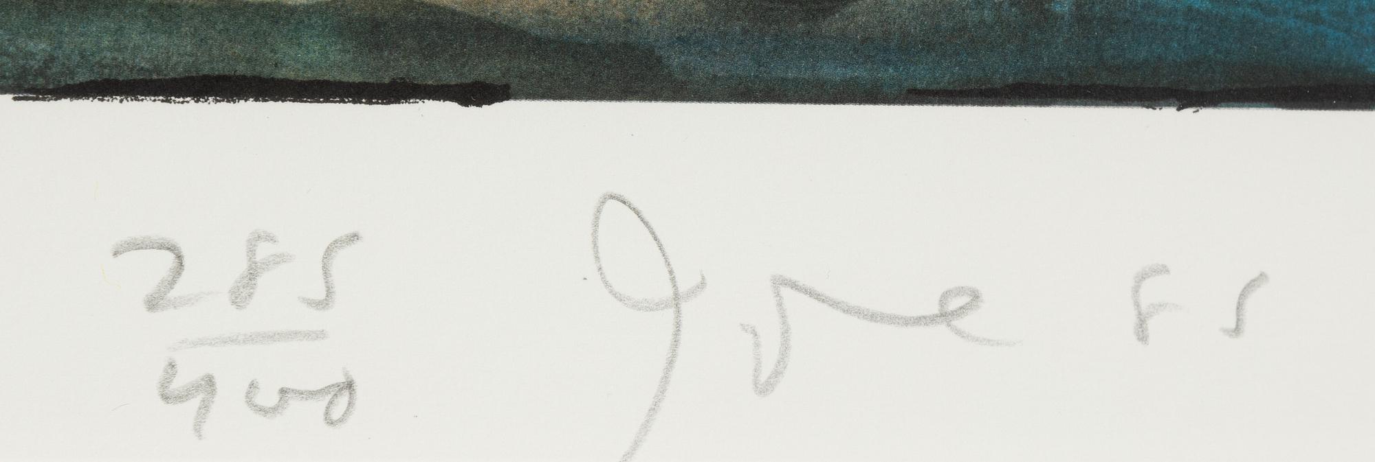 Jim Dine, färglitografi, 1985, signerad 285/400.