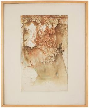 CO Hultén, mixed media, signed and executed 1947.