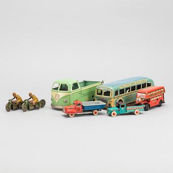 SEVEN TIN TOYS, SOME BY TIPP & CO.