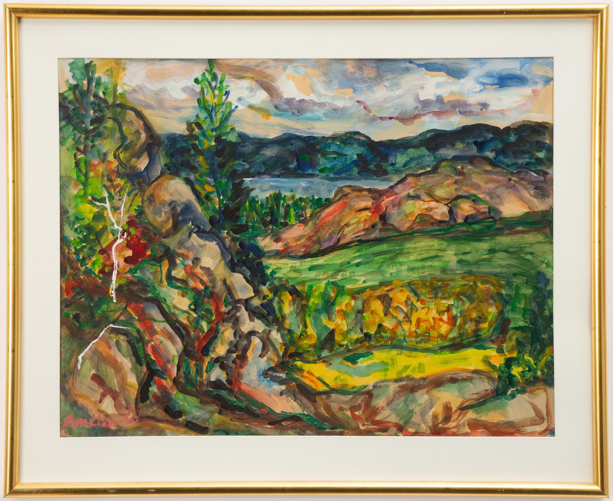 Albin Amelin, Landskap.