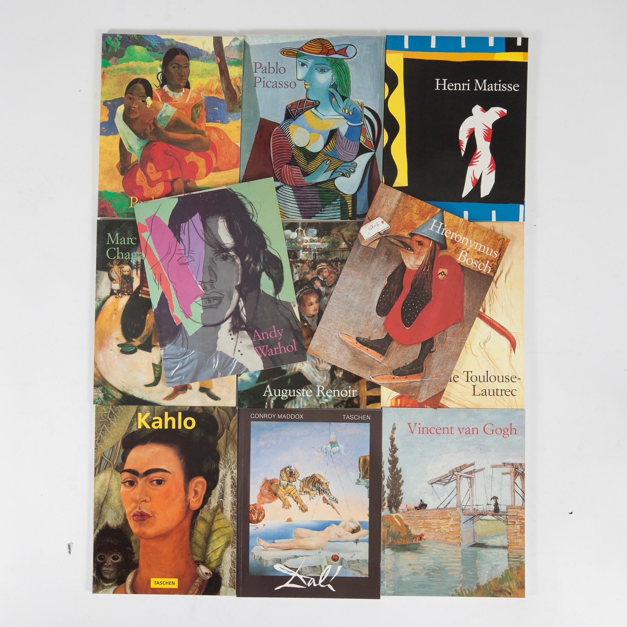 PARTI BÖCKER, 11 st, finskspråkiga, Taschen.