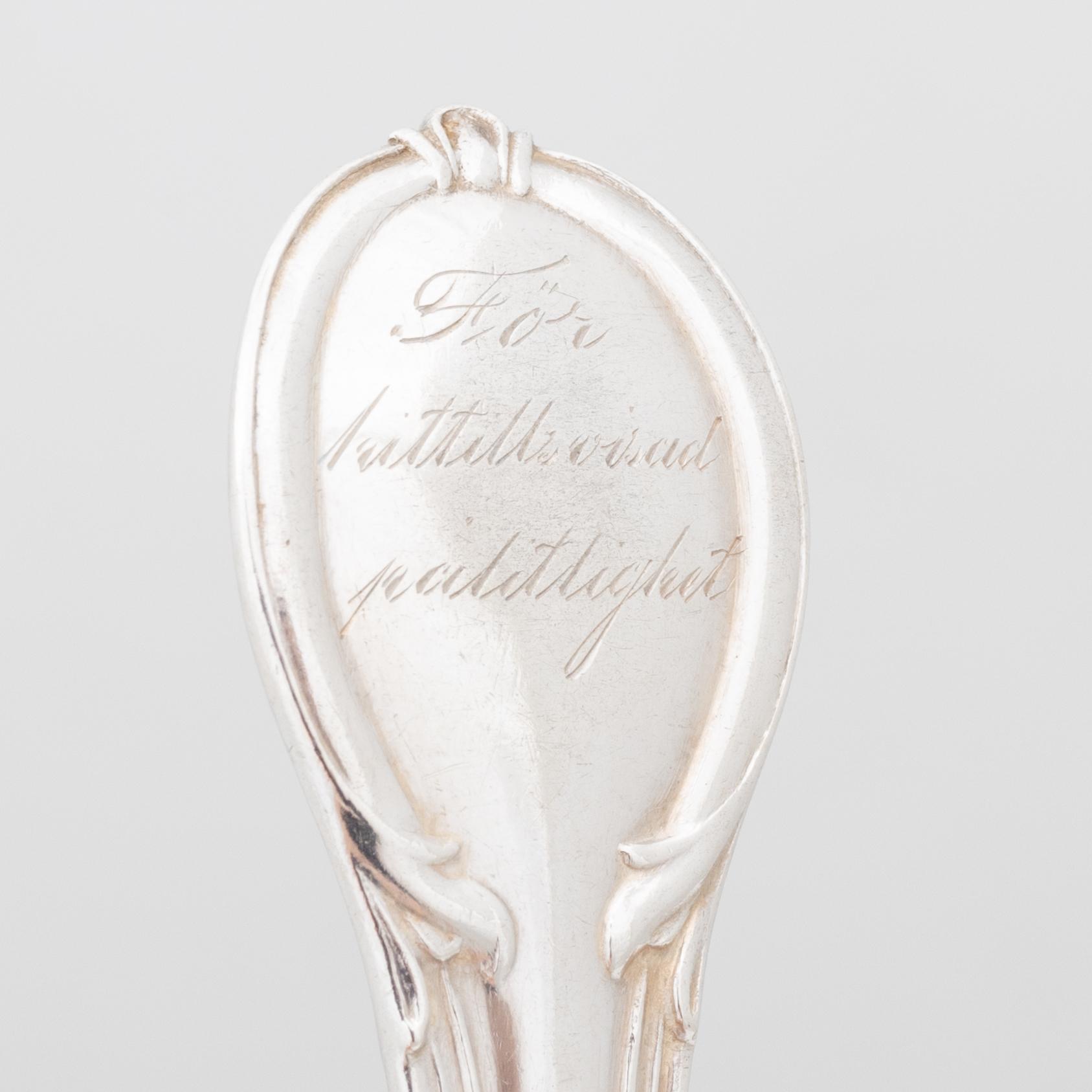 Gustaf Möllenborg, A silver cutlery, “Prins Fredrik”, Stockholm, including 1876 (24 pieces).