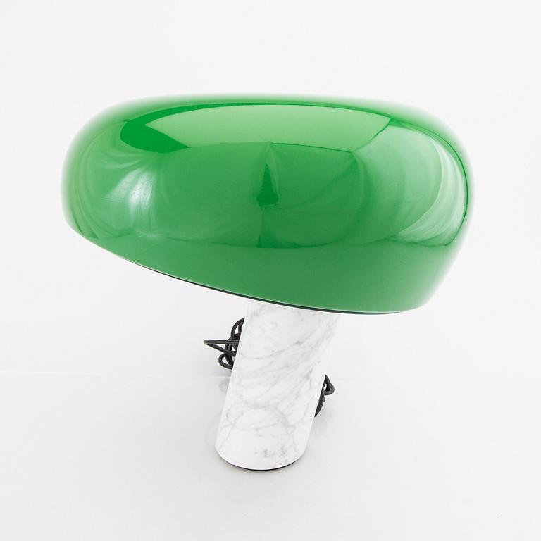 Achille & Pier Giacomo Castiglioni, "Snoopy" marble  table lamp for Flos designed in 1967.