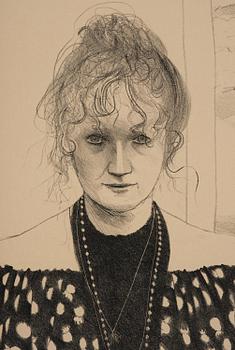 David Hockney, "Celia, 8365 Melrose Ave. Hollywood".