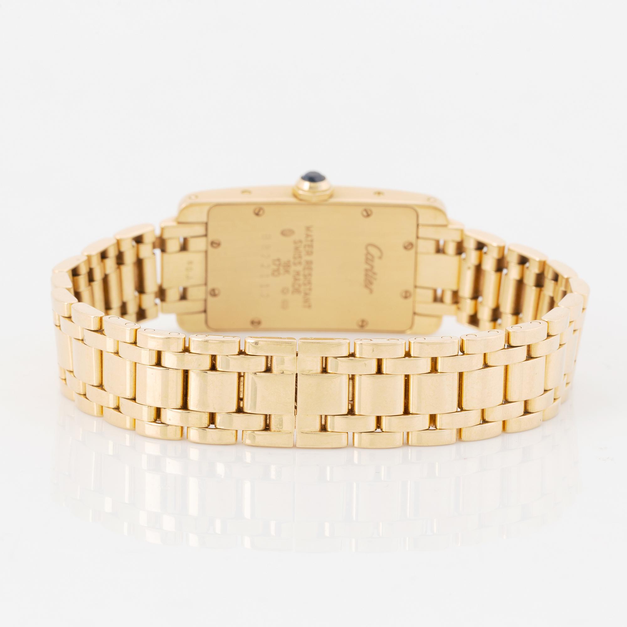 Cartier, Tank Americaine, wristwatch, 19 x 28 (34,5) mm.
