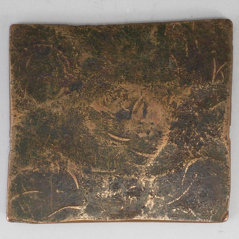 A Swedish copper plate money Fredrik I 1750.