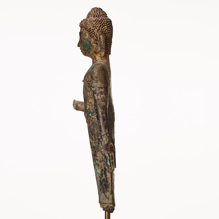 A standing figure of Buddha, Thailand, 18th Century.