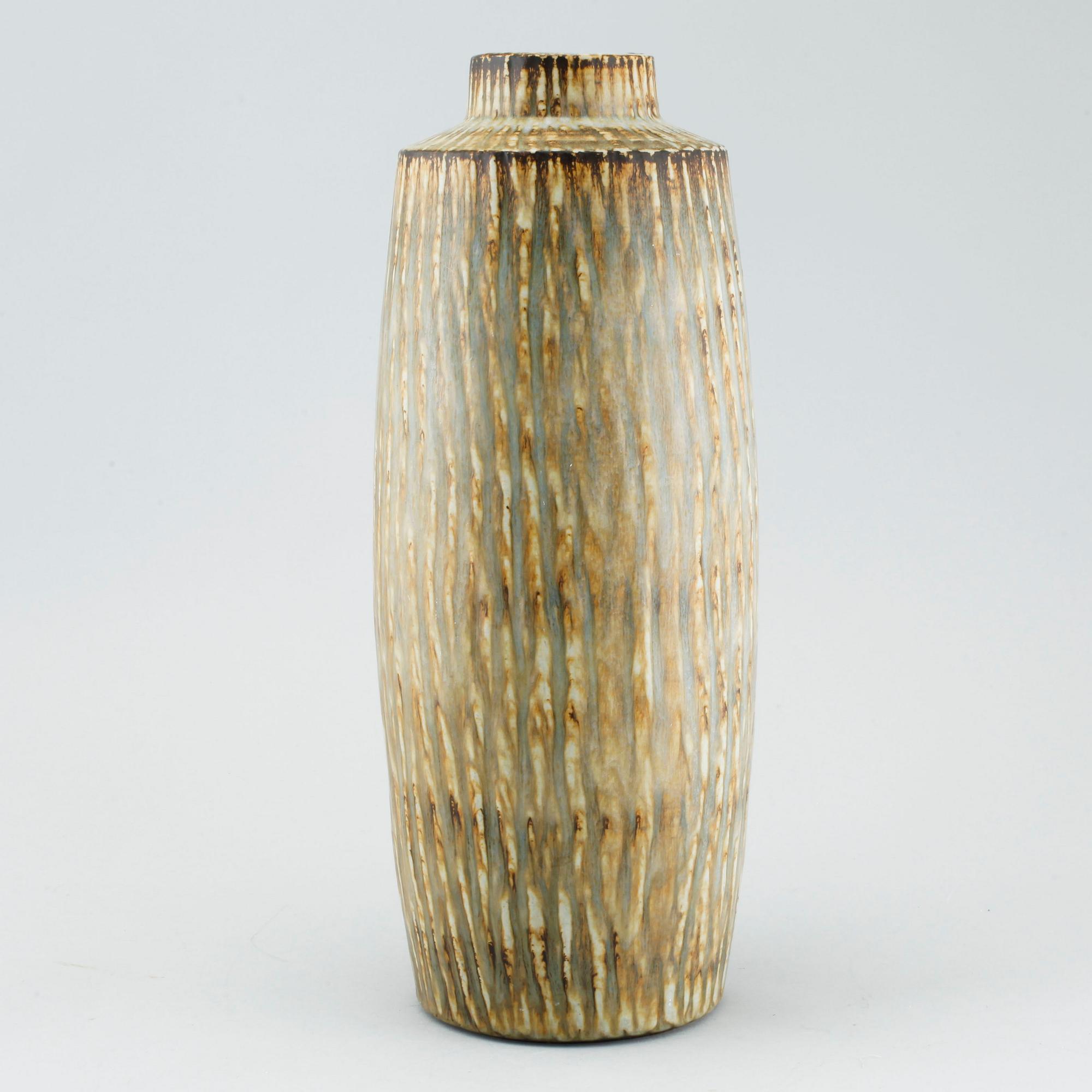 GUNNAR NYLUND, golvvas, stengods, "Rubus", Rörstrand, 1900-talets andra hälft.