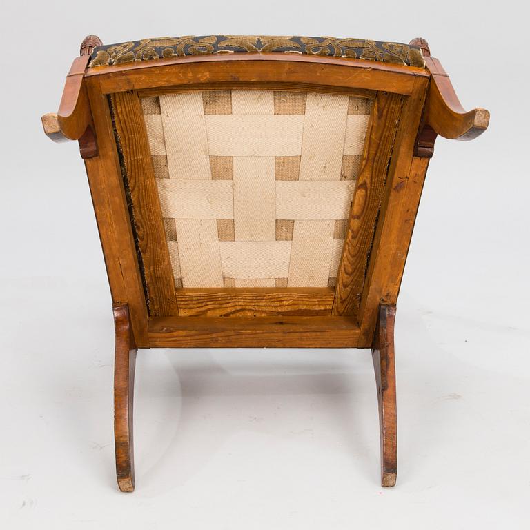 A mid-19th Century Russian open armchair.