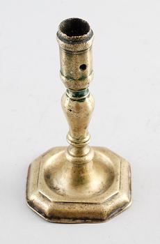 LJUSSTAKE, brons, 1700-tal.