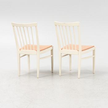Carl Malmsten, a 'Herrgården' dining table with four chairs, Bodafors, second part of the 20th Century.