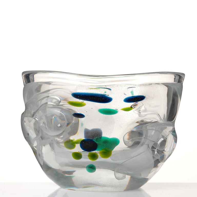 Bengt Edenfalk, a "Thalatta" glass vase, Skruf, Sweden 1960's.