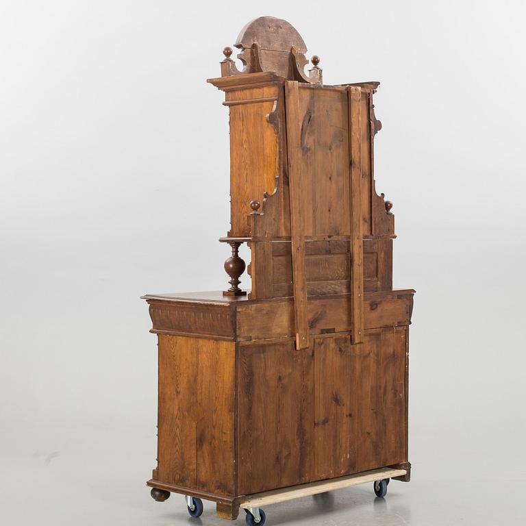 A late 19th century oak cabinet.