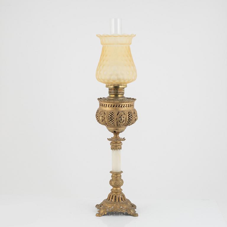 A karosene lamp, porssibly germany, late 19th century.