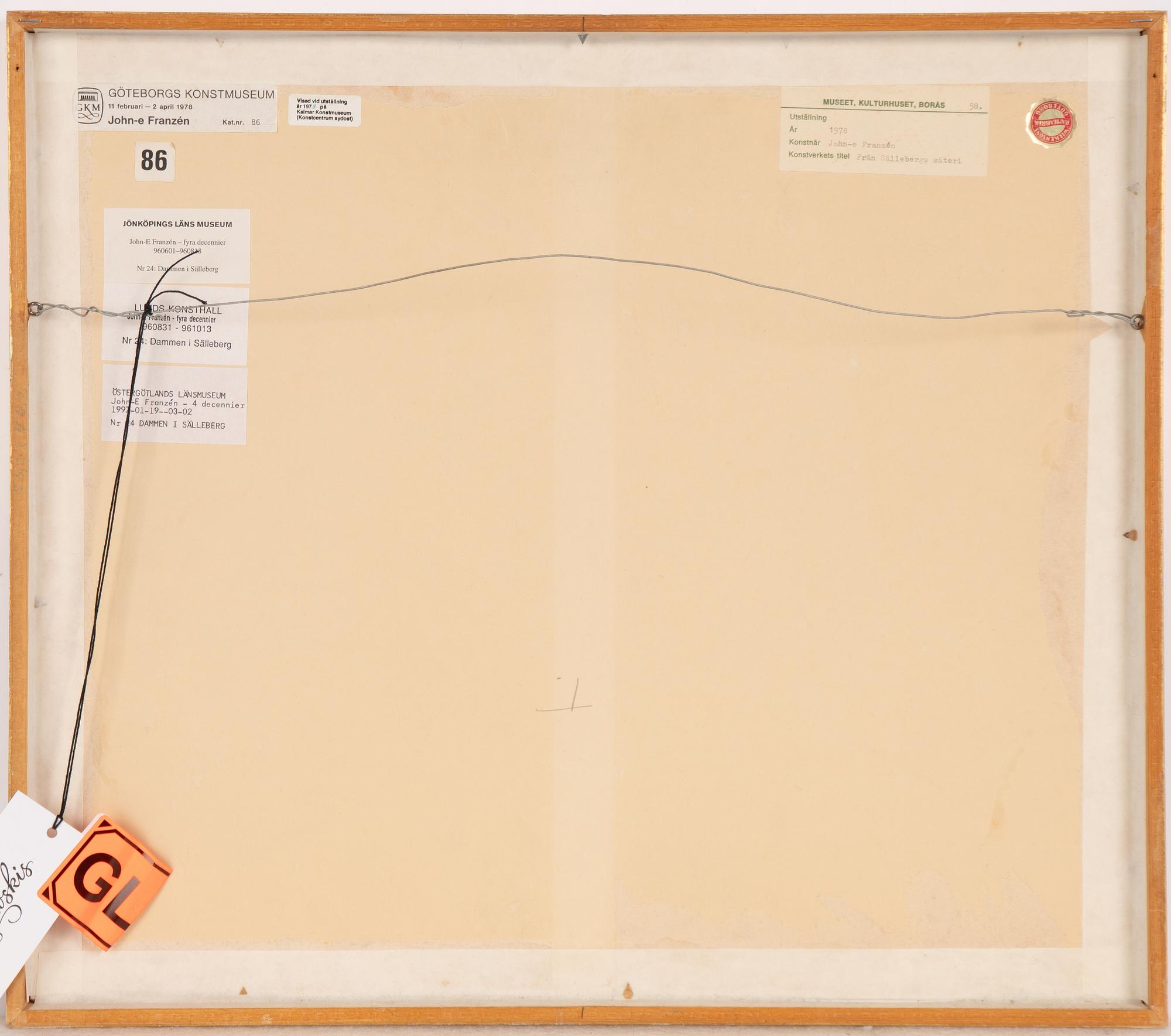 John-E Franzén,  "Dammen i Sälleberg".