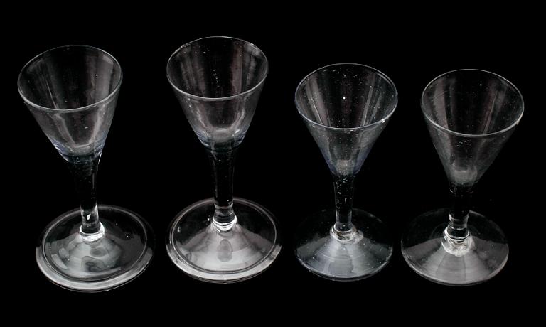 VINGLAS, 4 st (2+2), 1700-/1800-tal.