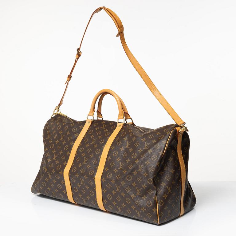 Louis Vuitton, weekend bag, "Keepall 60 Bandoulière".