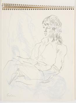 Lotte Laserstein, Sketchbook with approximately 42 drawings, of which 1 is signed.