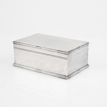 Gustave Keller, cigarrskrin, silver, (firma verksam i paris 1867-ca. 1940).