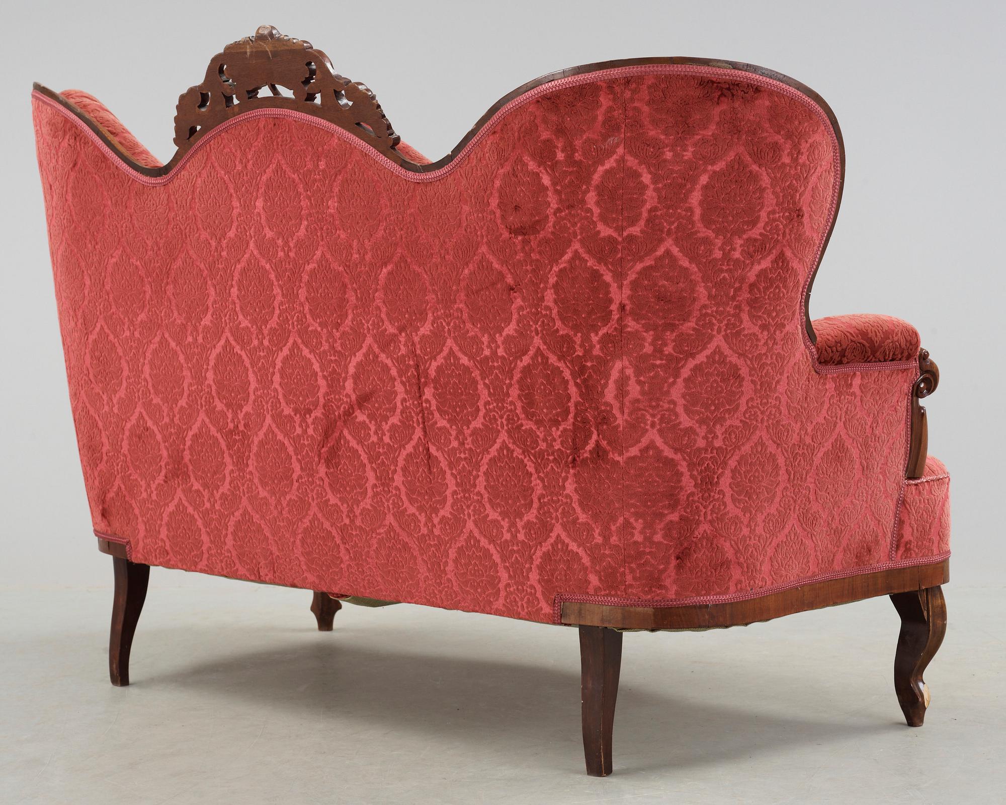 SOFFA, nyrokoko, 1800-talets andra hälft.