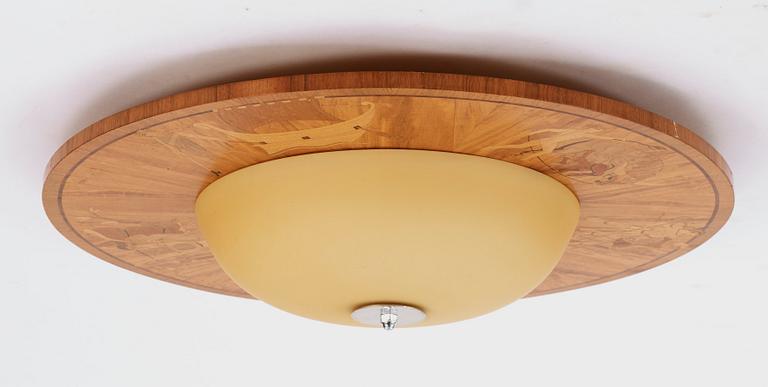 TAKPLAFOND, Birger Ekman, sannolikt, Mjölby Intarsia 1930-40-tal.