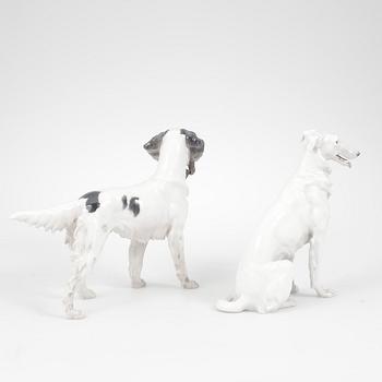 FIGURINER, 2 st, porslin, Bing & Gröndahl.