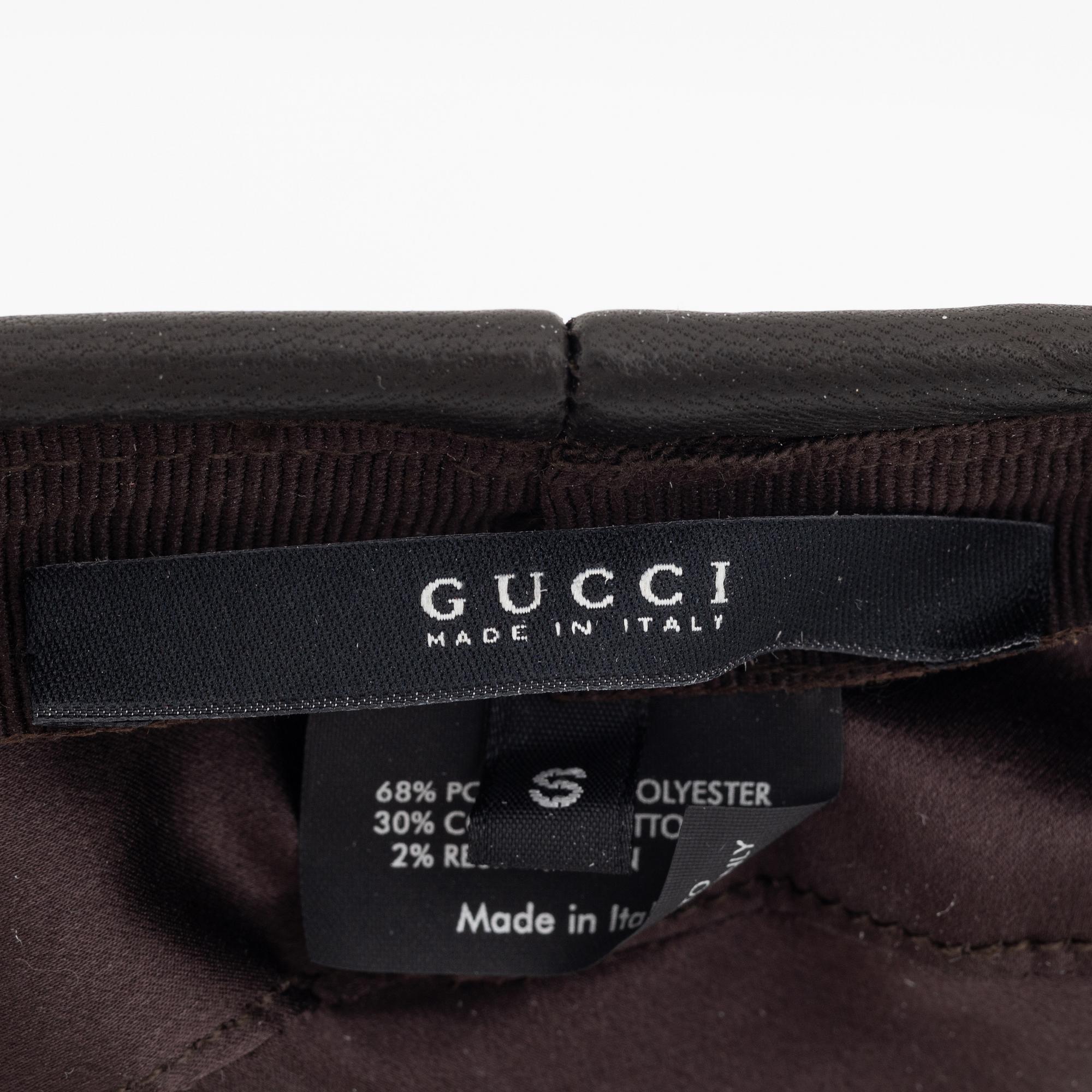 Gucci, a monogram canvas beret, size S.