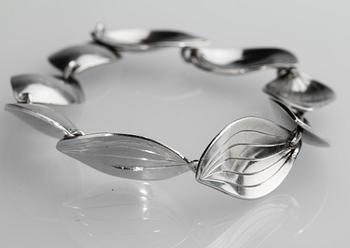 ARMBAND, sterlingsilver, Sigurd Persson för Stigbert, Stockholm, 1960. Vikt ca 20 g.