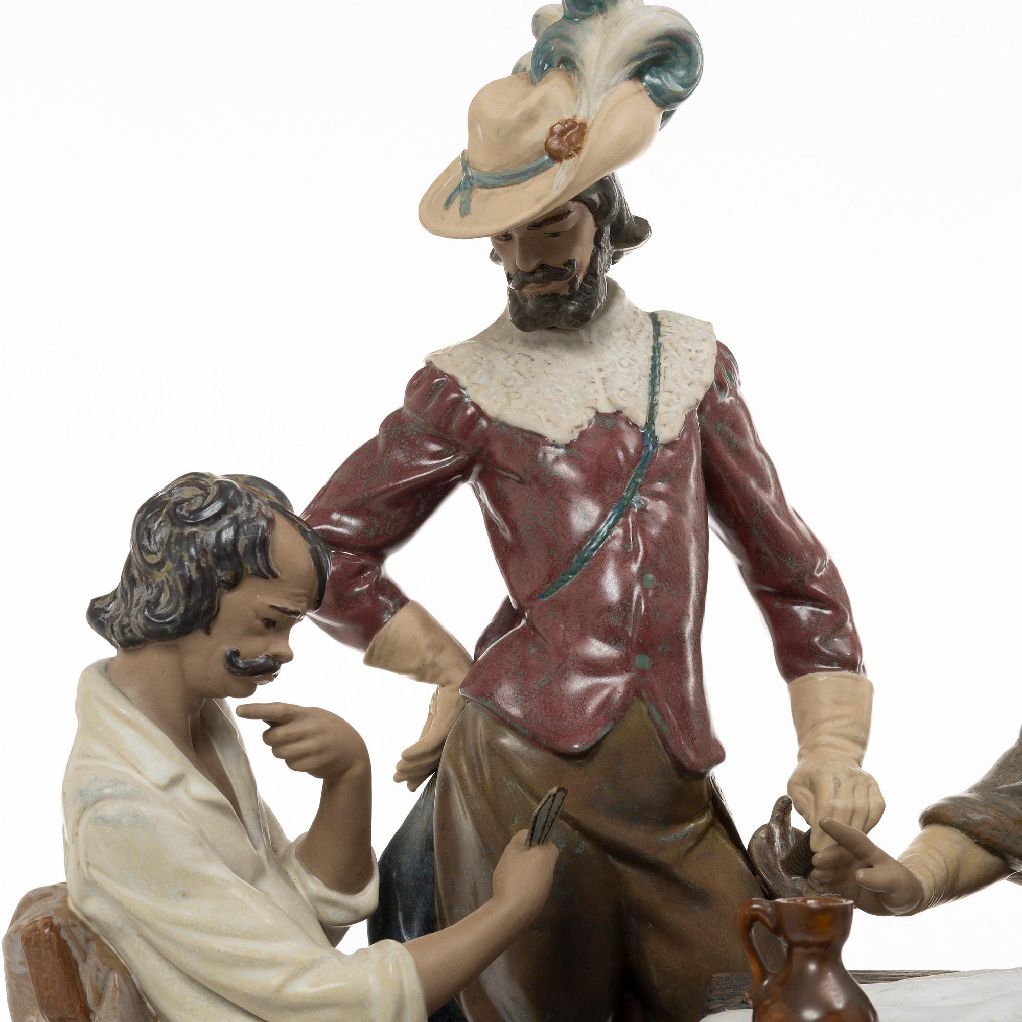 Juan Huerta, figurin, "Playing Cards", Lladró, Spanien.