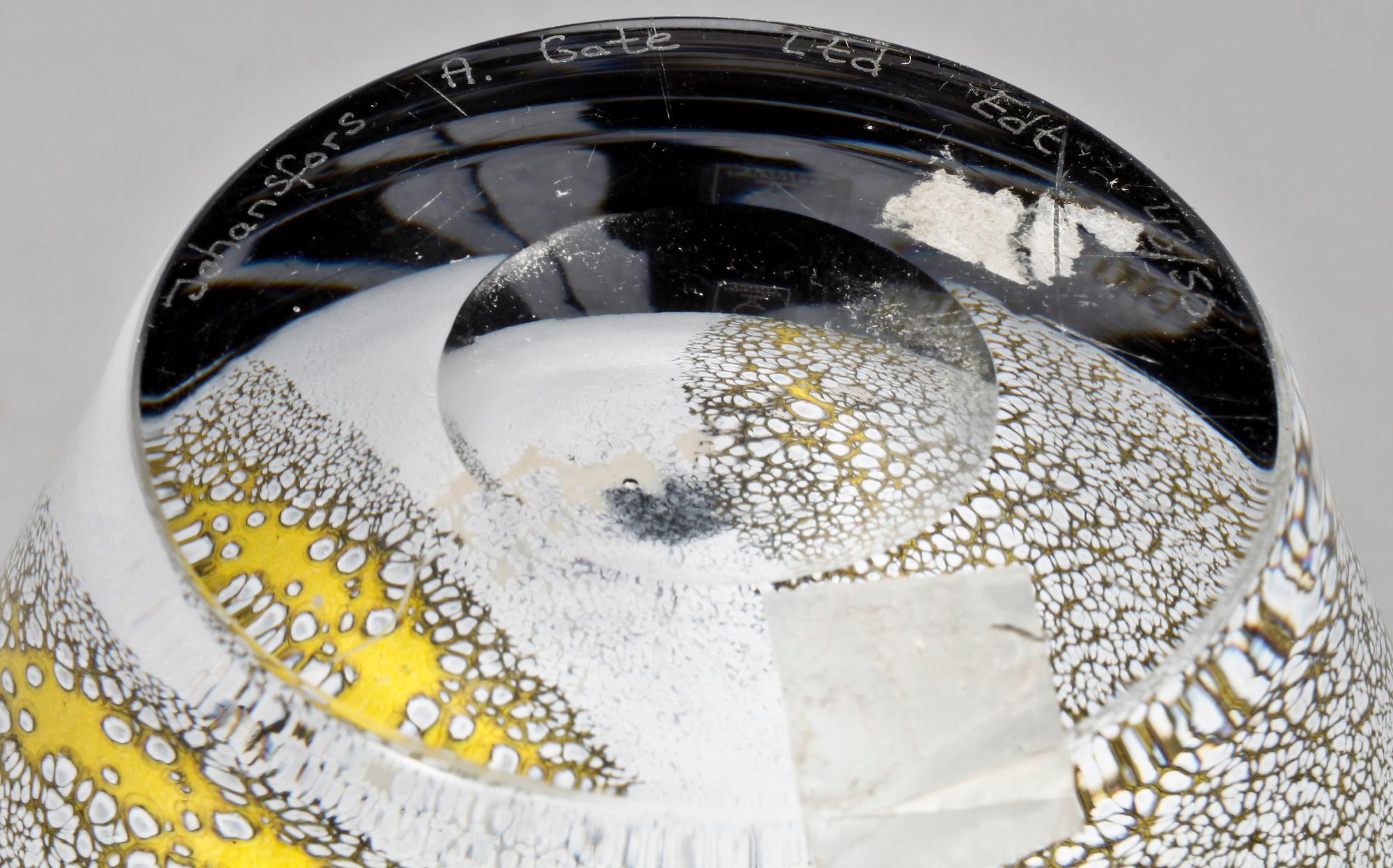 VAS, glas, Astrid Gate, Johansfors, limiterad 43/50, sign.