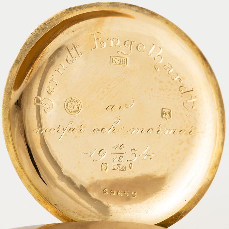 Alex Hüning, fickur, 50 mm.