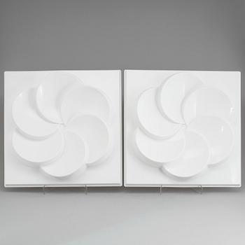 VÄGGPANELER, 2 st, "Rabatt", IKEA, 1990-tal.