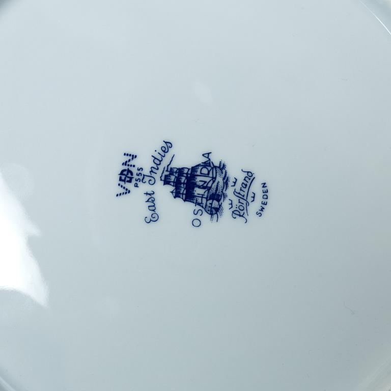 An 111-piece 'Ostindia' porcelain dinner service, Rörstrand.