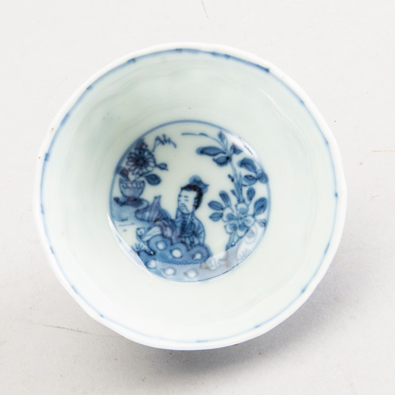 KOPPAR 4 st med FAT 5 st, Kina, Qingdynastin, 1700-tal.