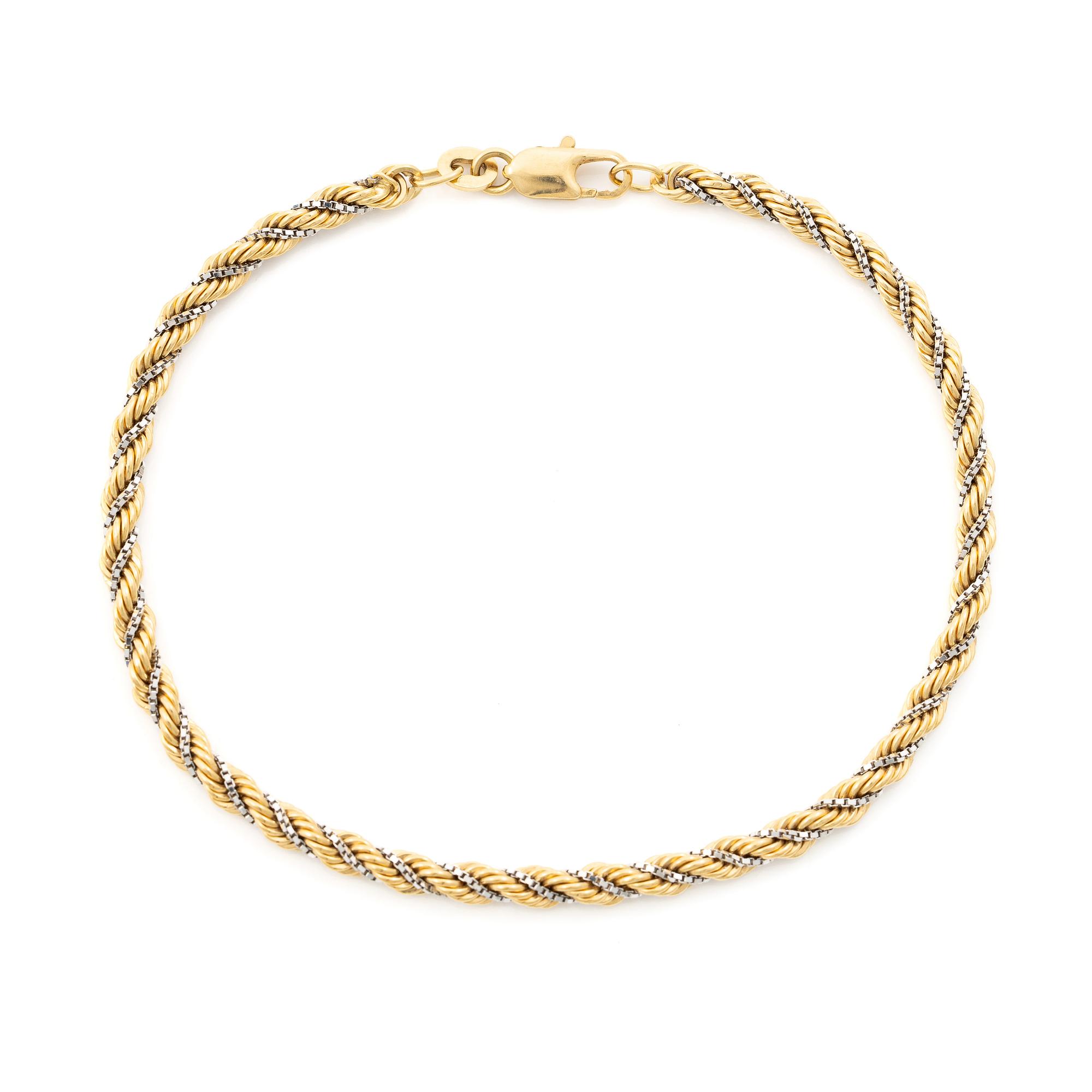 Bracelet, 18K two-tone gold, Italy.