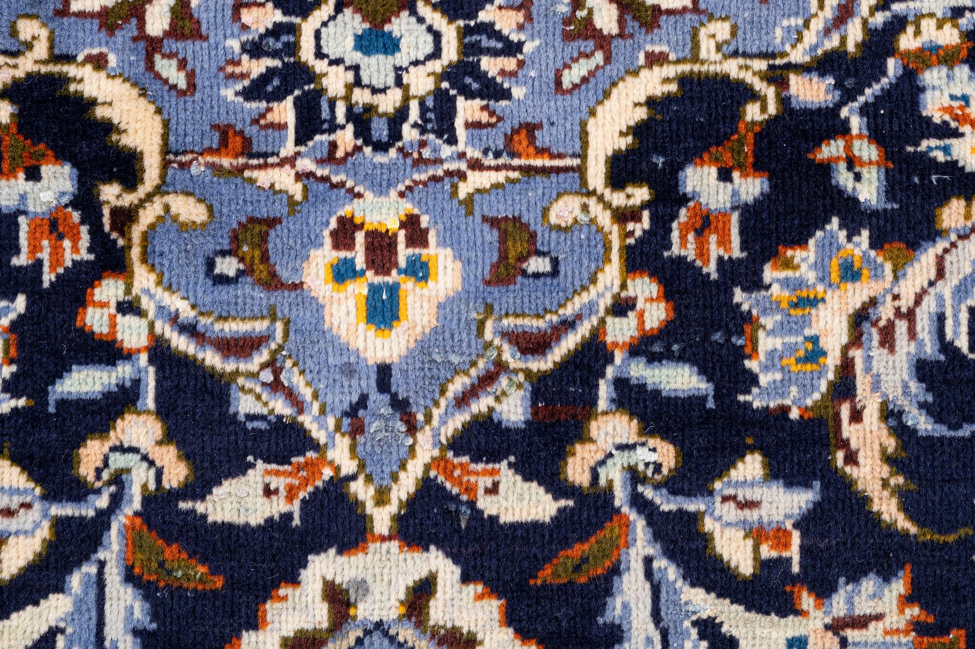 Keshan rug, approx. 370 x 255 cm.