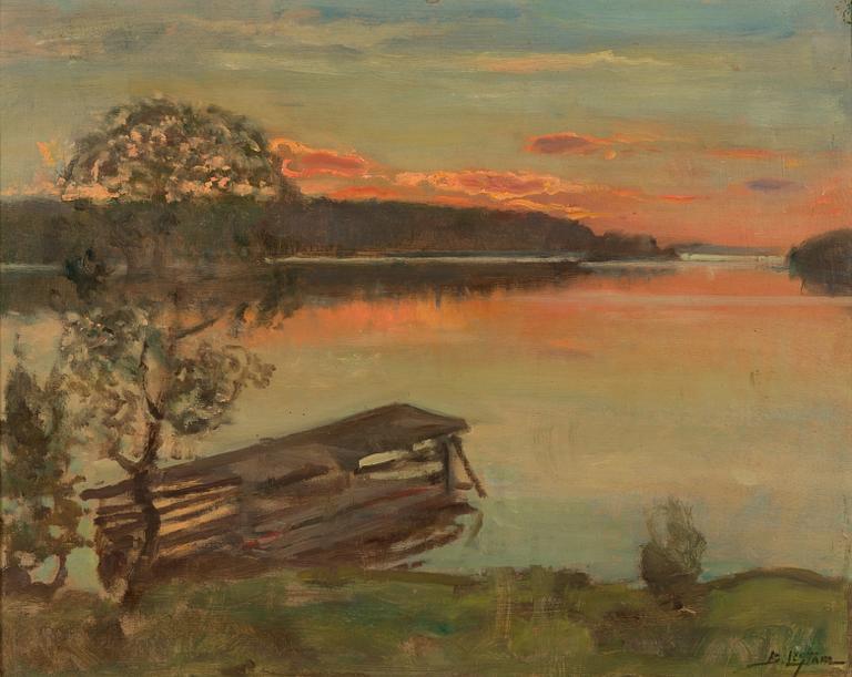 Berndt Lagerstam, oil on board, signed.