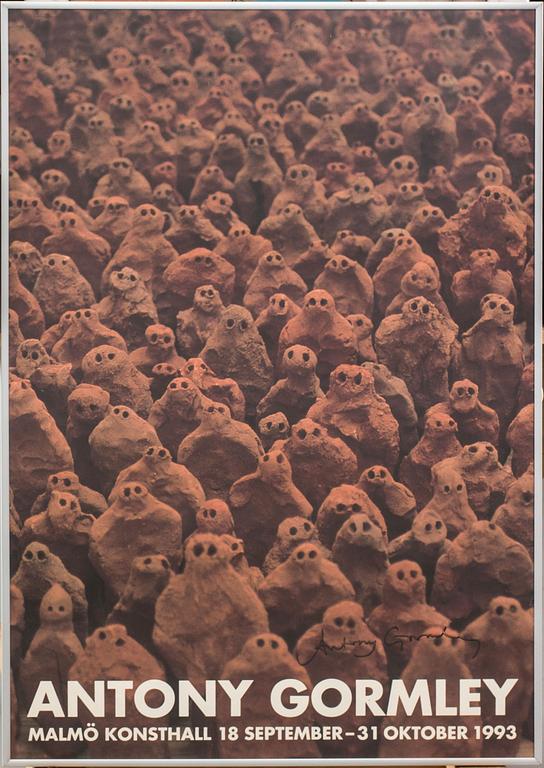 ANTONY GORMLEY, a signed poster.