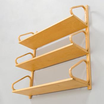 Alvar Aalto, seinähylly, 112B-3, Artek 1960/70-luku.
