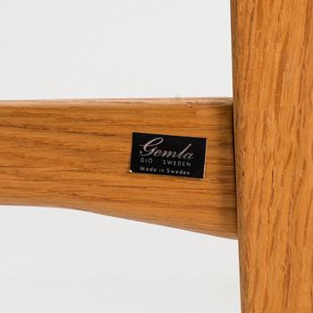 a set of 10 chairs by Gemla around the middle of the 20th century.