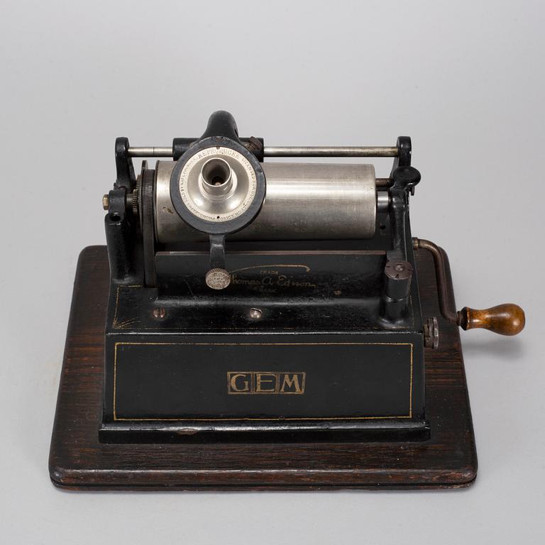 A Gem Edison PHONOGRAPH, circa 1900.