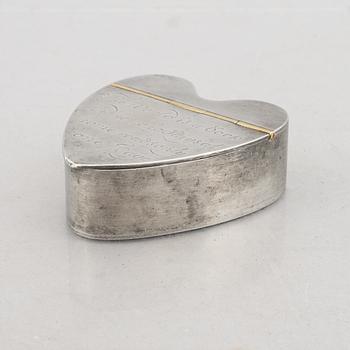 Estrid Ericson, a pewter box, model no A1022, Svenskt Tenn, Stockholm 1948.