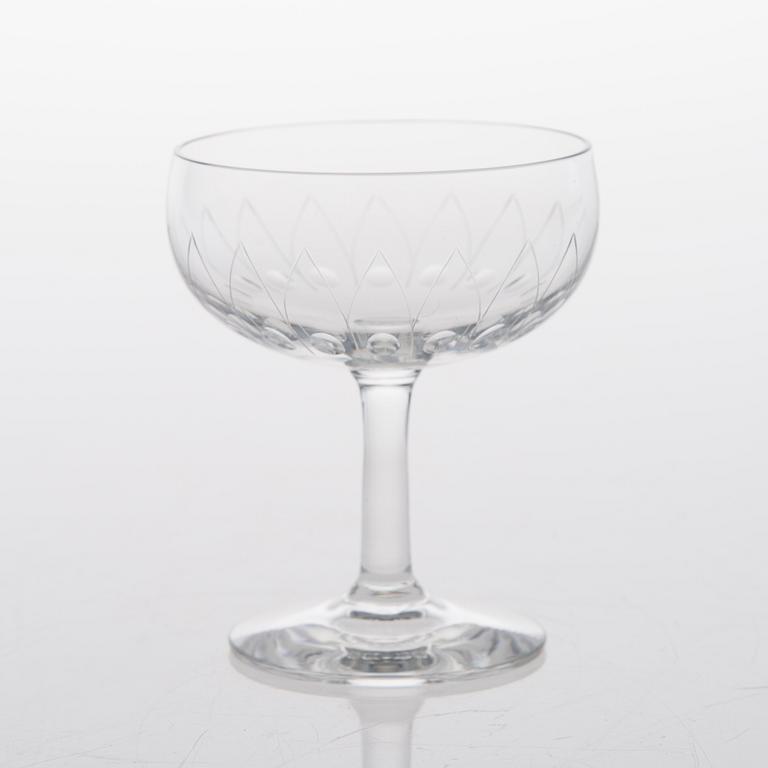 A set of 27 footed 'Kilta' liqueur glasses for Karhula - Iittala. Designed in 1947. In production 1947-1966.