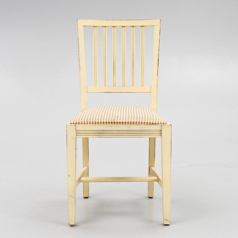 A set of 8 chairs, in the Leksand model, All Wood.