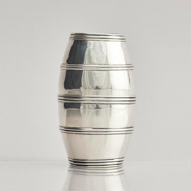 A Swedish 19th century double beaker, silver, marks of Peter Holmberg, Örebro 1854.